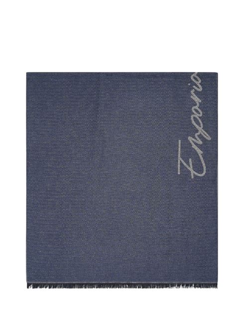 Scarf with signature logo embroidery Emporio Armani | EM003762 AF19805.FB342